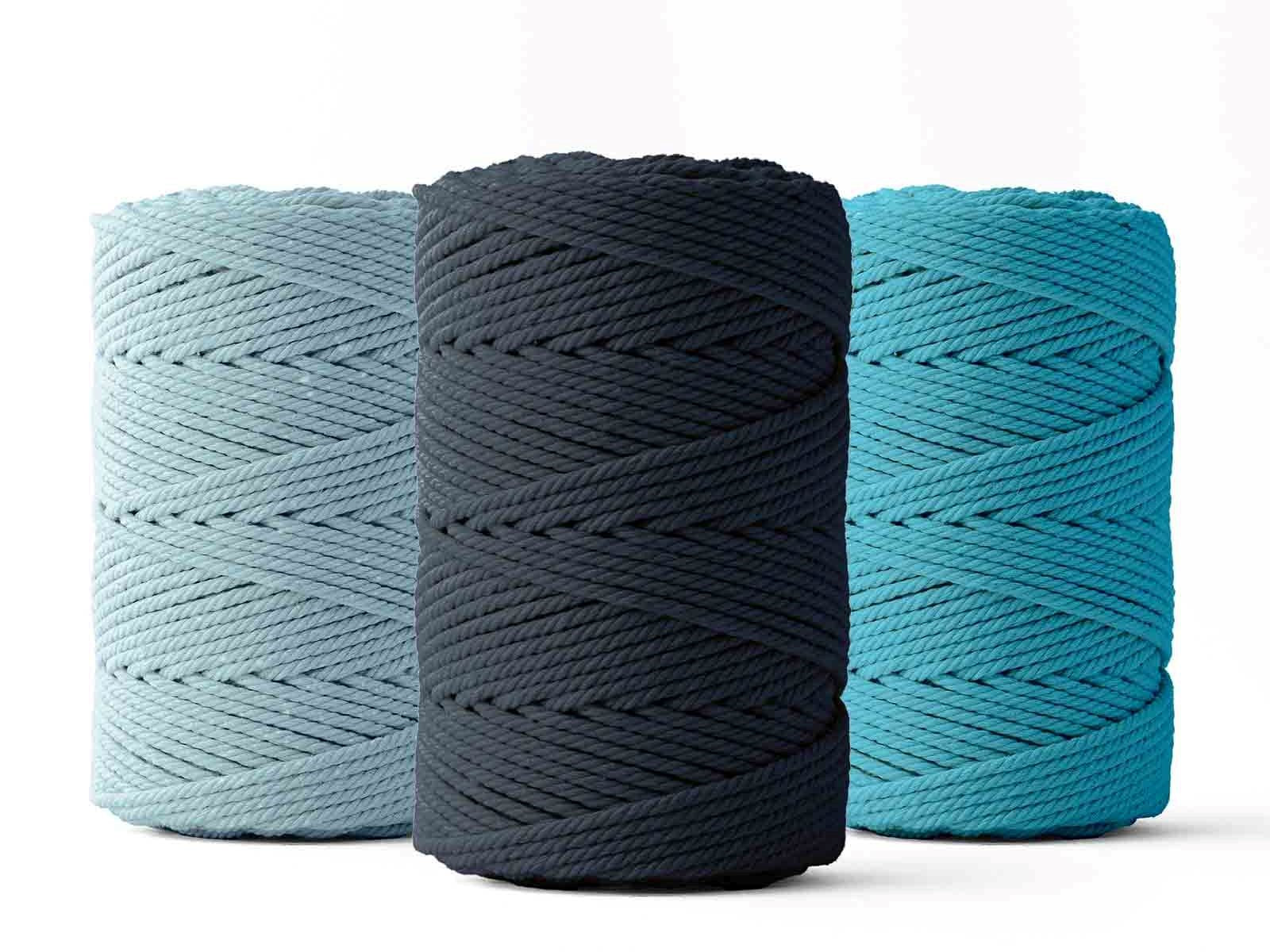 Blauwtinten macramé met catchy namen