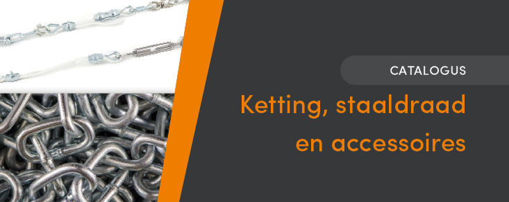 Nieuwe catalogus en concept ketting, staaldraad en accessoires