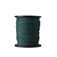 Fil antidérapant 4 mm – noir/vert – 344 m – polyéthylène avec nœuds