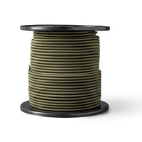 Elastiek 6mm – 100m – kaki – elastisch touw voor netten, transport & klussen