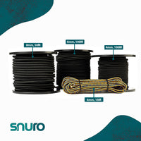 Élastique 6 mm – 10 m – mixte – corde élastique pour filets, transport et bricolage