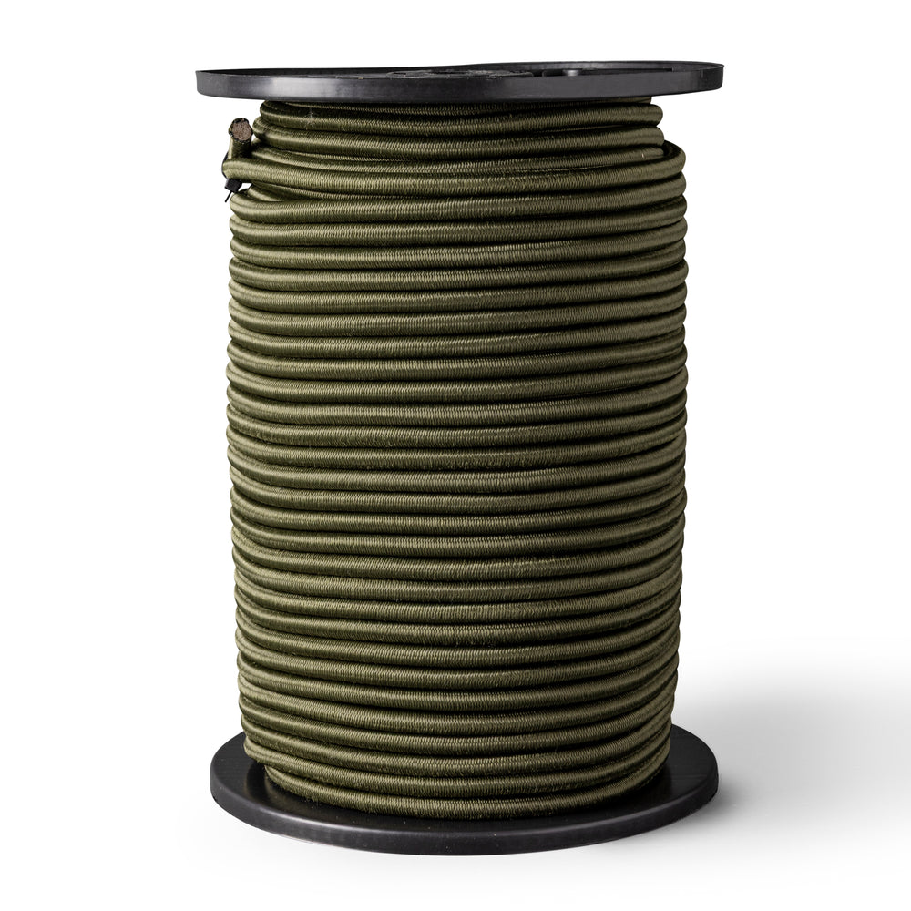 Kakigroen elastisch touw 8mm 100M ronde elastiek camouflage kleur