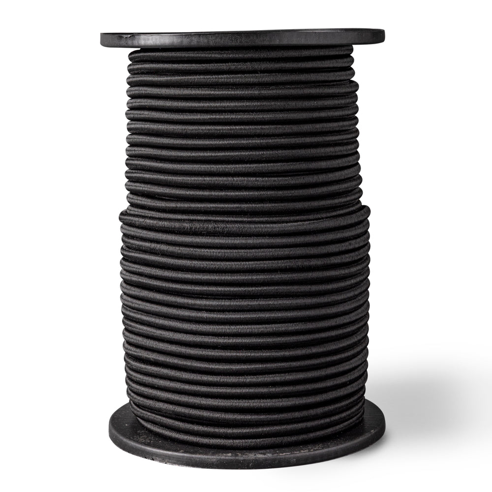 Zwart elastisch touw 8mm 100M ronde elastiek