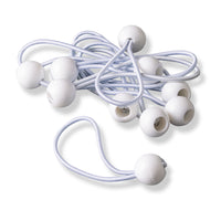 Spanelastiek met bol 4mm – 15cm – 10st – snelbinder als tentelastiek of zeilspanner