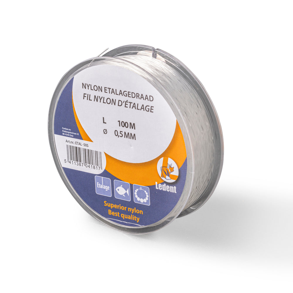 Fil de Nylon Transparent 1 mm – Fil de Suspension Invisible pour Vitrine