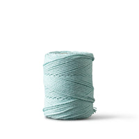 Corde macramé 1 mm – aqua – 65 m – coton recyclé double retors