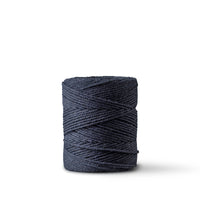 Corde macramé 1 mm – bleu marine – 65 m – coton recyclé double retors