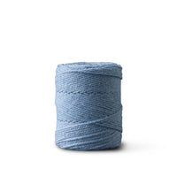 Corde macramé 1 mm – bleu bébé – 65 m – coton recyclé double retors