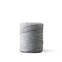Corde macramé 1 mm – gris souris – 65 m – coton recyclé double retors