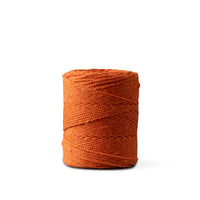 Corde macramé 1 mm – orange – 65 m – coton recyclé double retors
