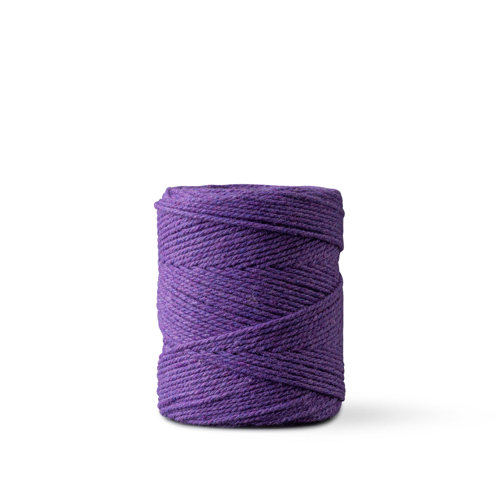 Corde macramé 1 mm – violet – 65 m – coton recyclé double retors