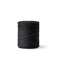 Corde macramé 1 mm – noire – 65 m – coton recyclé double retors