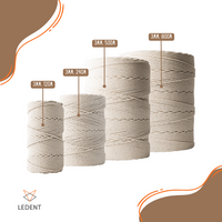 Corde macramé 3 mm – écru – 240 m – coton recyclé double retors
