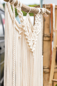 Corde macramé 3 mm – écru – 500 m – coton recyclé double retors