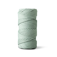 Macramétouw 5mm – eucalyptus – 100m – dubbel gedraaid gerecycled katoen