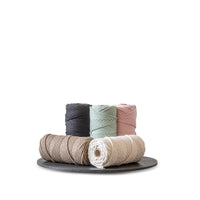 Macramétouw 5mm – eucalyptus – 100m – dubbel gedraaid gerecycled katoen