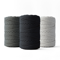 Corde macramé 2 mm – gris souris – 70 m – coton recyclé double retors