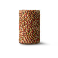 Corde en coton 1,5 mm – tricolore – 150 m – coton recyclé double retors