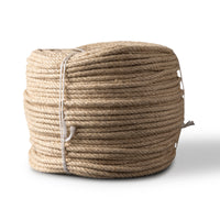 Corde en lin 8 mm – 220 m – corde en chanvre naturel tressé – pour le théâtre, la décoration et le gréage