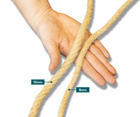 Diktefoto gedraaid vlastouw 8mm of 12mm