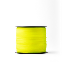 Corde nylon 1mm – jaune fluo – 100m – polyamide tressé pour maçonnerie et jardinage