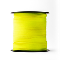 Corde nylon 3 mm – jaune fluo – 100 m – cordon tressé fluorescent