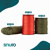 Corde en polyester 3 mm – rouge – 100 m – résistante aux intempéries et durable