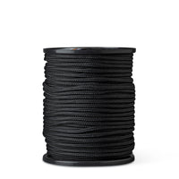 Corde nylon 5 mm – noire – 100 m – cordon polyamide tressé