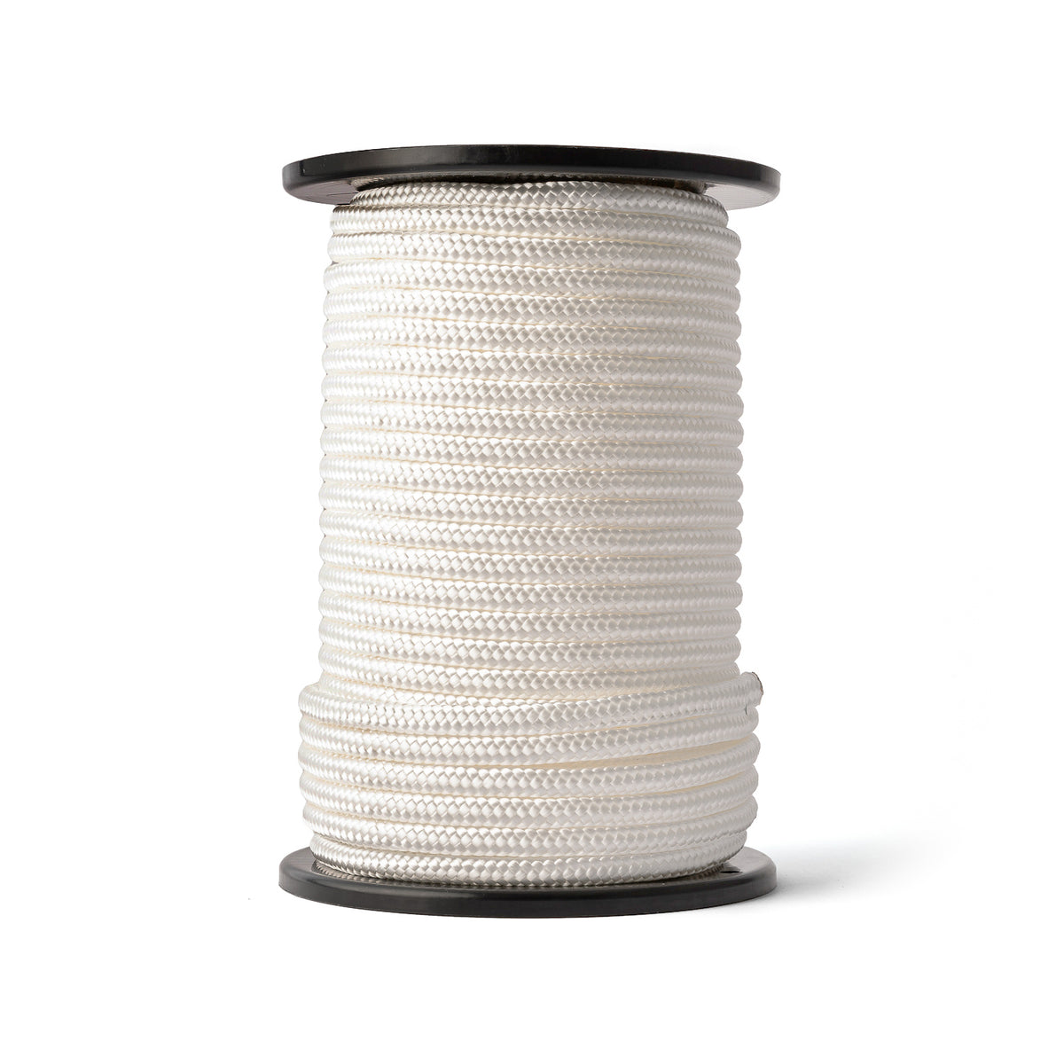 Nylon rope 8mm – white – 50m – braided polyamide cord – Corbeo