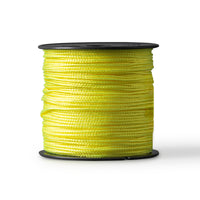 Corde nylon 1,5mm – jaune fluo – 70m – polyamide tressé pour maçonnerie et jardinage