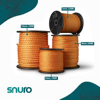 Groepsfoto gedraaid polypropyleen allround oranje touw