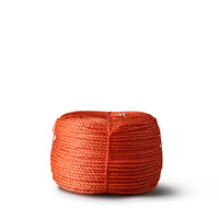 Corde torsadée en polypropylène 6 mm – 220 mètres – orange – en rouleau
