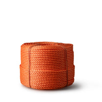 Corde torsadée en polypropylène 8 mm – 220 mètres – orange – en rouleau