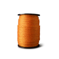 Corde torsadée en polypropylène 10 mm – 220 mètres – orange – sur bobine