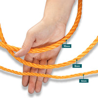 Diktefoto gedraaid polypropyleen touw 6mm, 8mm of 10mm