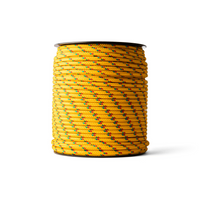 Corde en polypropylène 4 mm – 100 m – couleurs mélangées – corde tressée légère polyvalente