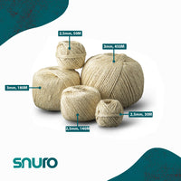 Ficelle de sisal 2,5 mm – 30 m – Ficelle naturelle 2 brins pour jardin et bricolage