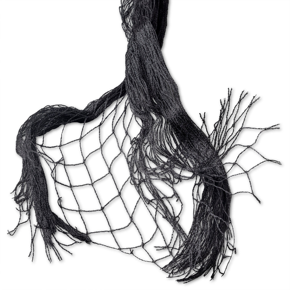 Bird netting 4x10m PE black, 25mm mesh + fixing kit