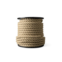Corde en chanvre synthétique 20 mm – 50 m – pour balançoires, jardin et décoration – aspect naturel