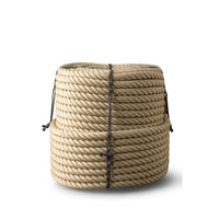 Corde en chanvre synthétique 30 mm – 100 m – pour balançoires, jardin et décoration – aspect naturel