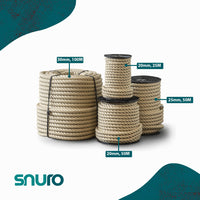 Corde en chanvre synthétique 30 mm – 100 m – pour balançoires, jardin et décoration – aspect naturel