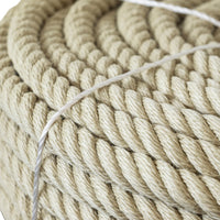 Detailfoto synthetisch vlastouw, synthetisch touw met natuurlijke uitstraling 25mm, 100M