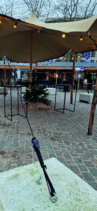 Koordspanner 6 mm met karabijnhaak – knoopvrij spannen in één beweging